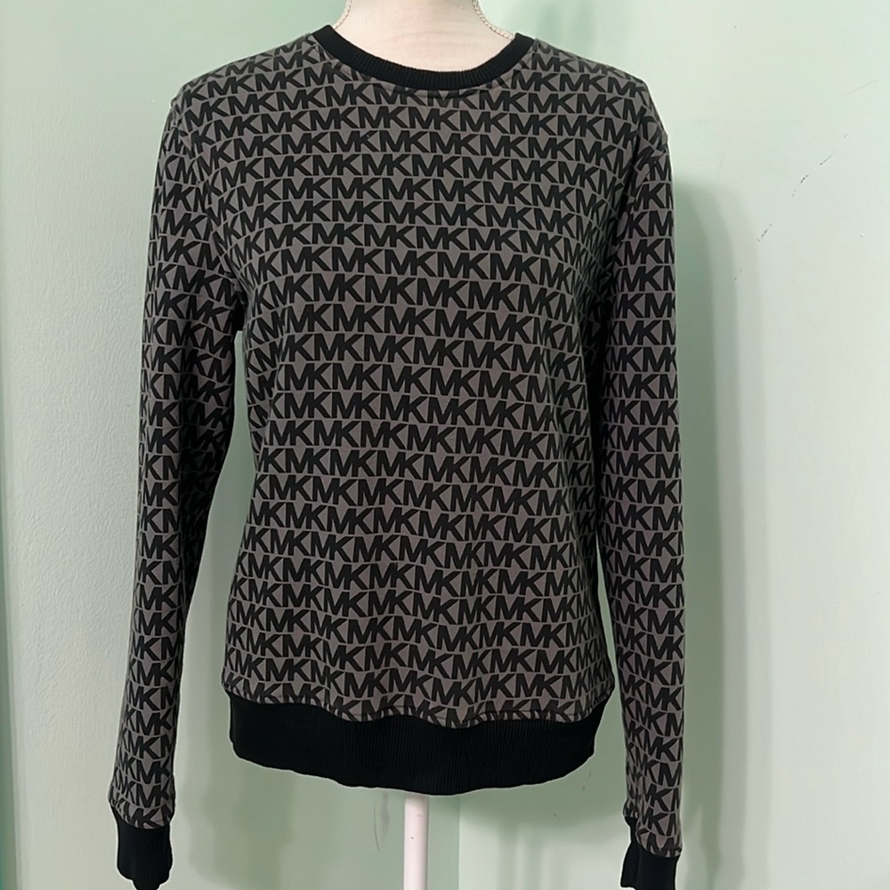 Michael Kors all over logo crew neck sweatshirt